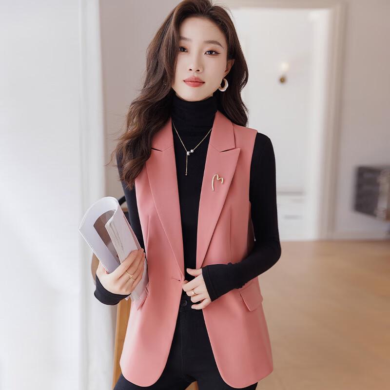 Женский приталенный жилет-блейзер без рукавов M