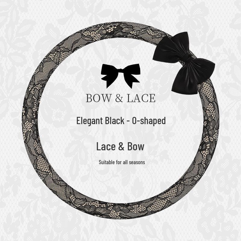 

Exquisite Lace Car Steering Wheel Cover: Universal, Non-slip & Wear-resistant for All Seasons Universal