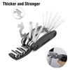 16 In 1 Bicycle and Motorcycle Repair Tools Hand Tool Sets Multifunctional Mini Folding Screwdriver Set