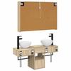 Bathroom Cabinet Set 4 pcs Sonoma Oak 103.5 x 15.5 x 70 cm