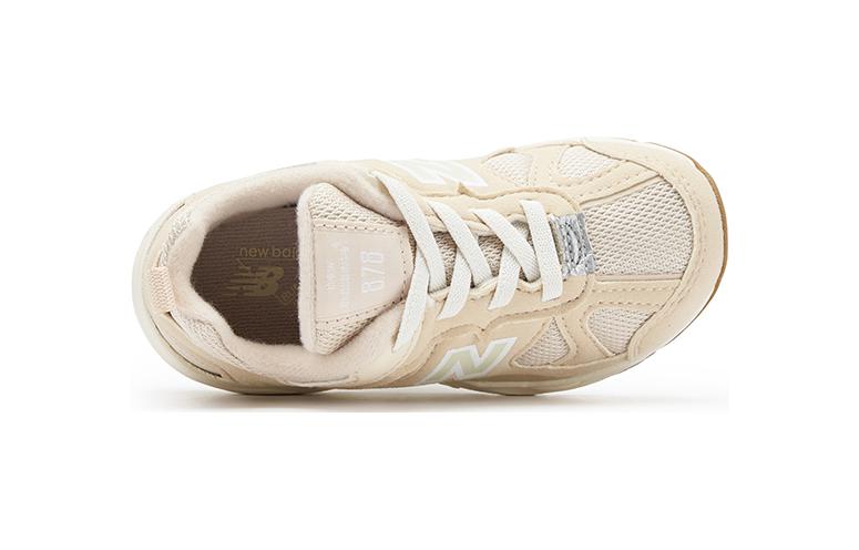New Balance NB 878 Amortiguación, Resistentes al Desgaste Zapatos Bajos para Niños Pequeños Beige Blanco Marrón Bebé y Niño Pequeño IV878EC1