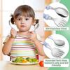 Stainless Steel Fork And Spoon Set - Safety Baby Silver Tableware