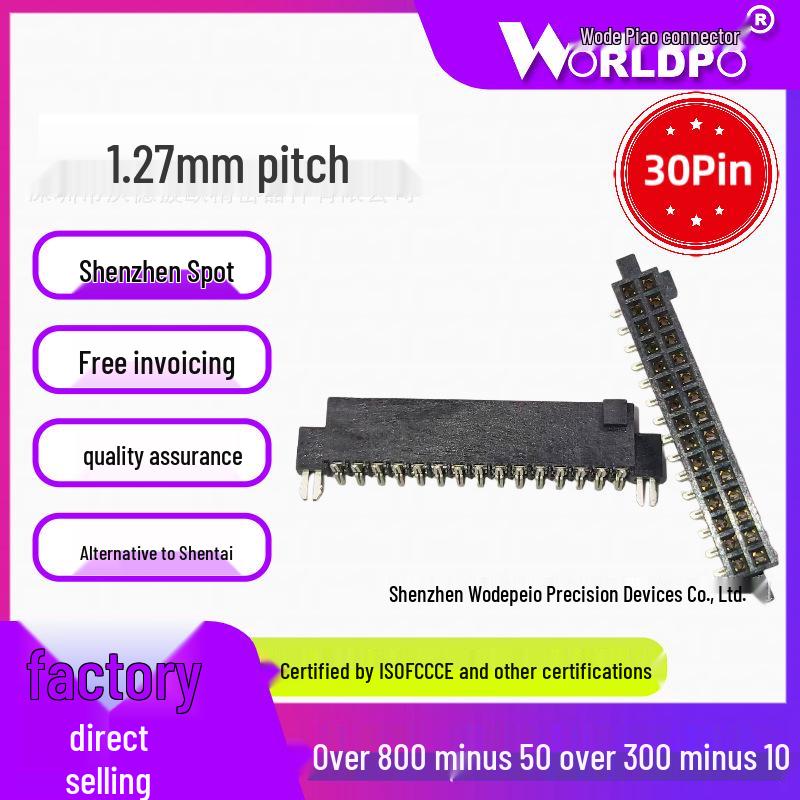 

SFM-115-02-L/S-D-LC/A-K-TR: 30-Pin 1.27mm Pitch Dual-Row Female Board Connector
