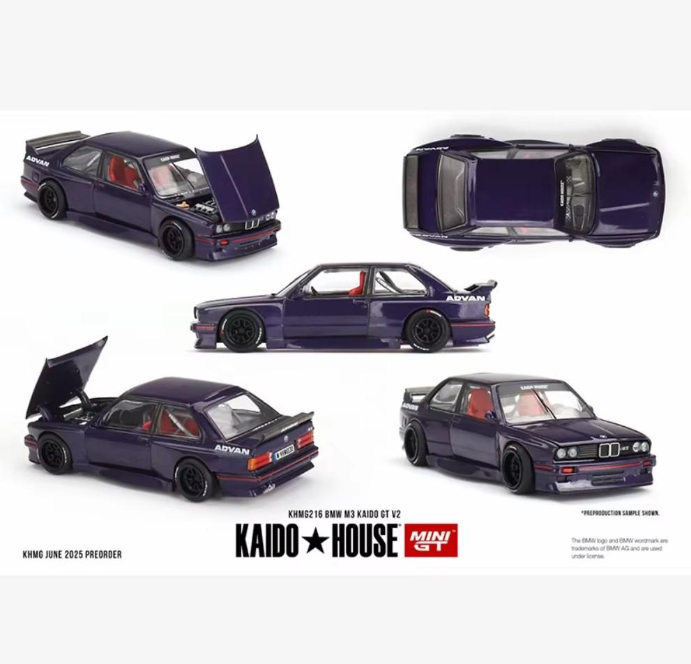 

KHMG 216 1:64 BMW M3 Kaido GT V2 Openable Hood Diecast Car Model Kaido House MINIGT