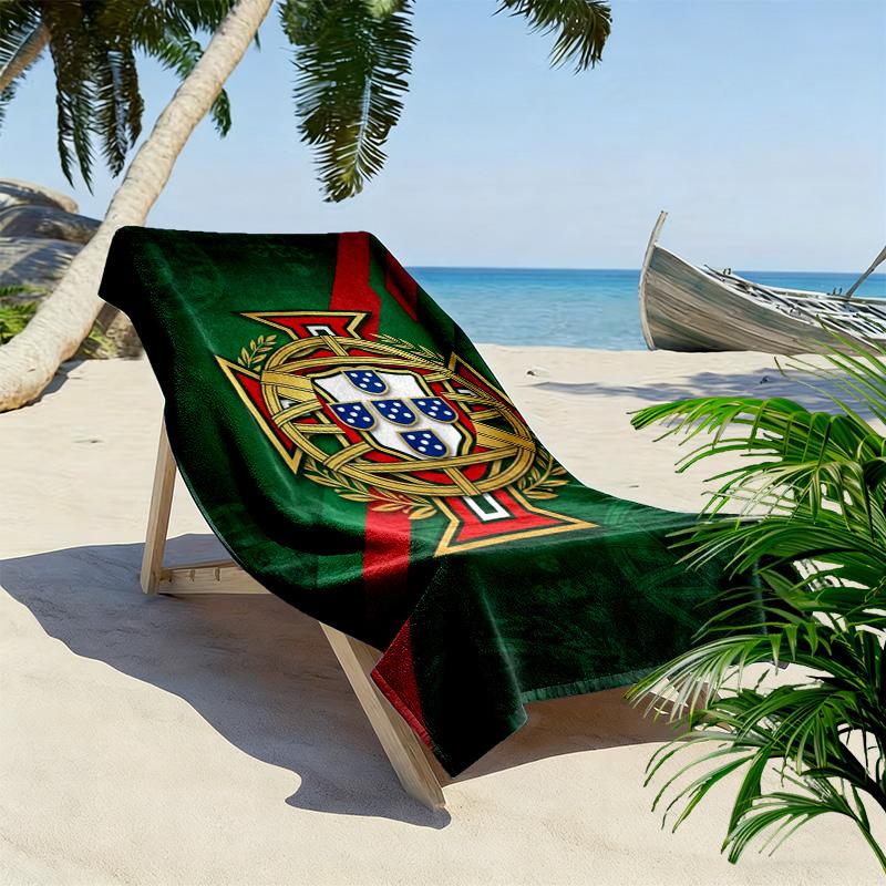 Telo mare Emblema del Patrimonio Portoghese Campeggio all'aperto Portatile per viaggi Asciugamano per piscina all'aperto Asciugamano da bagno assorbente telo mare da nuoto