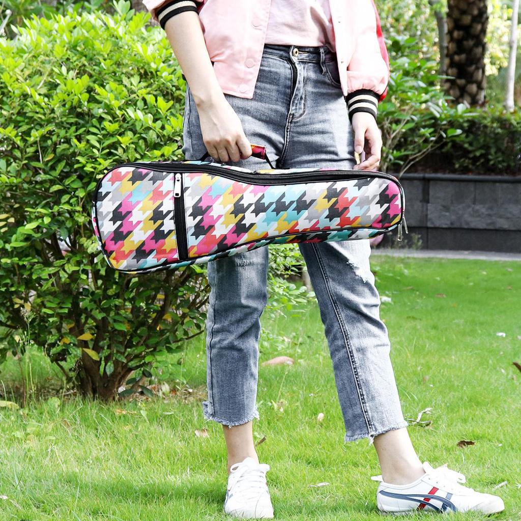 21 / 23 / 26 Inch Colorful Portable Ukulele Bag 10mm Sponge Padded Soft Ukulele Backpack