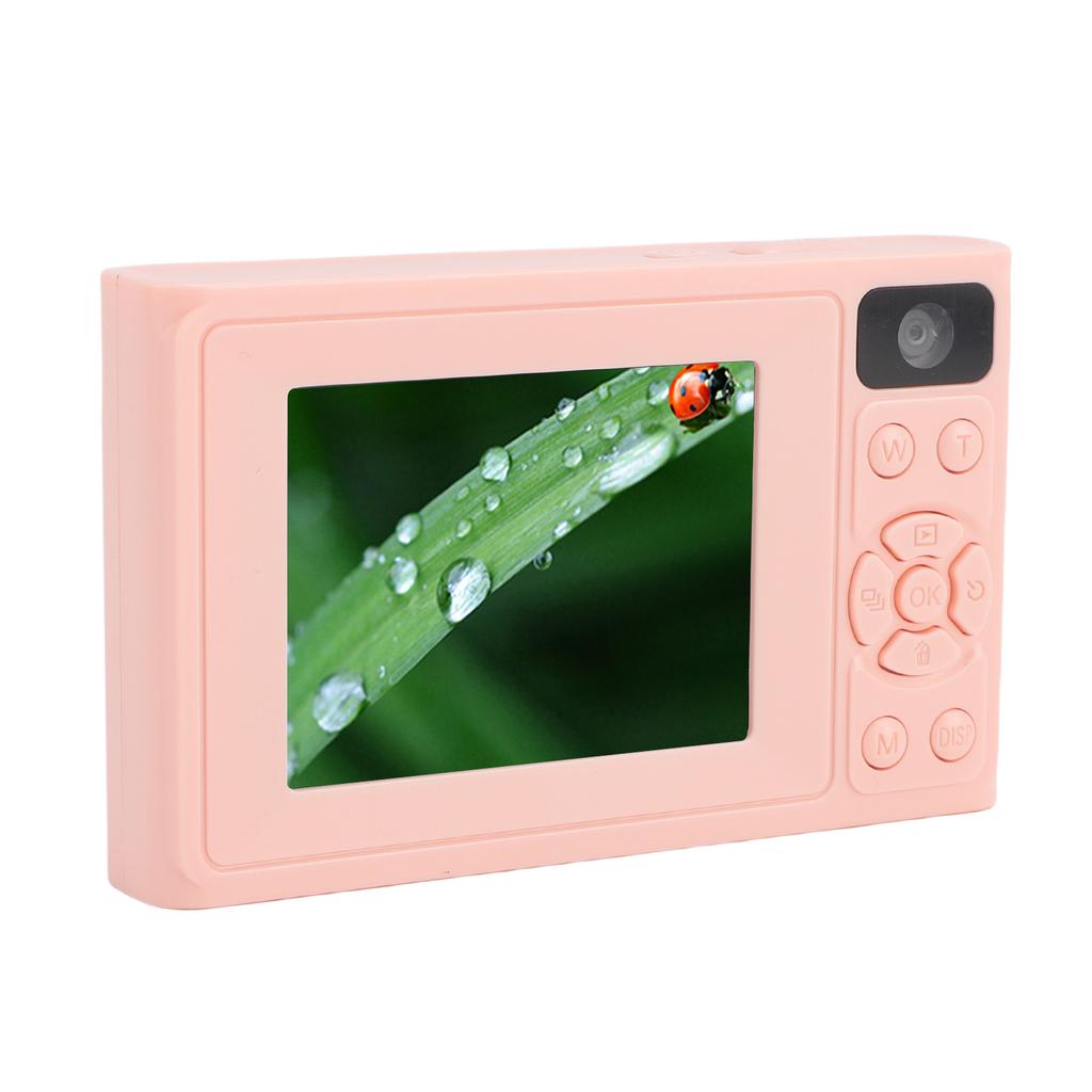 1080P Digital Camera 48MP Vlog Camera with Front and Rear Dual Lens Travel Video Camera for Photography Pink