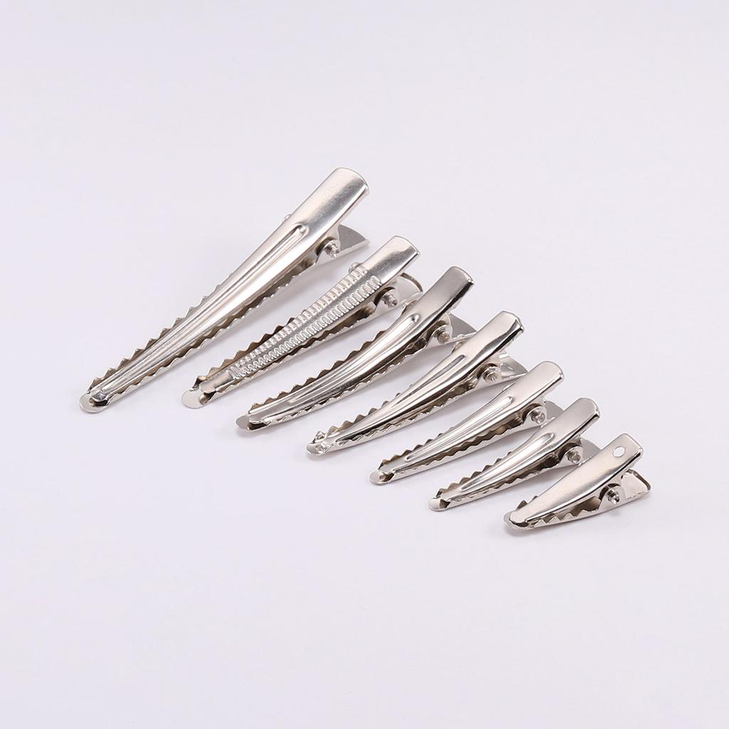 20-50 Pezzi/lotto 25/30/40/45mm Base per Pinza per Capelli a Dente Singolo in Metallo a Coccodrillo Per Fai da Te Fermagli Gioielli Componenti Accessori