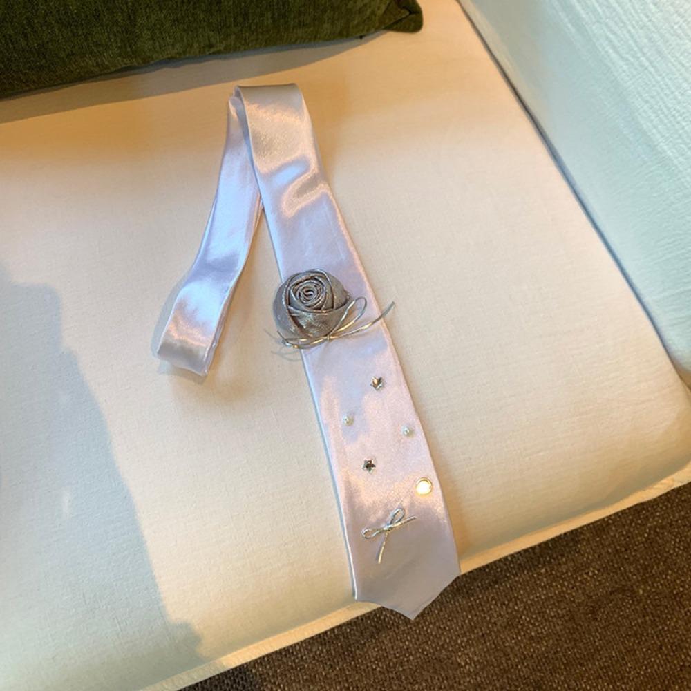 

Lace Bow Necktie Heart JK Uniform Necktie Clothing Decoration Bow Scarf Students Style 5