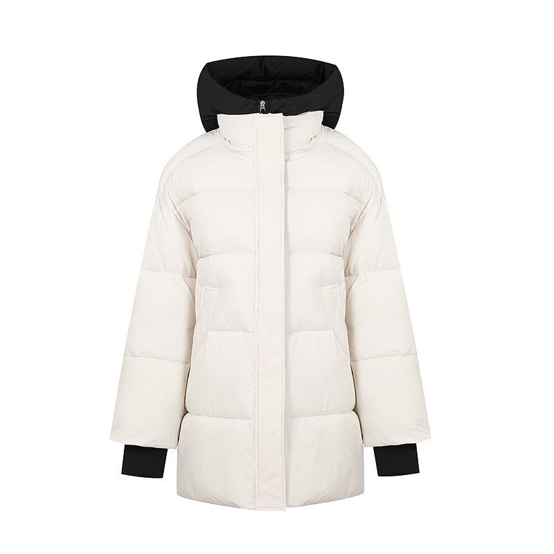 Down Cotton-padded Clothes for Women's Winter New Medium and Long Knee-padded Clothes, Loose Student Cotton-padded Jackets, and Thick Coats.