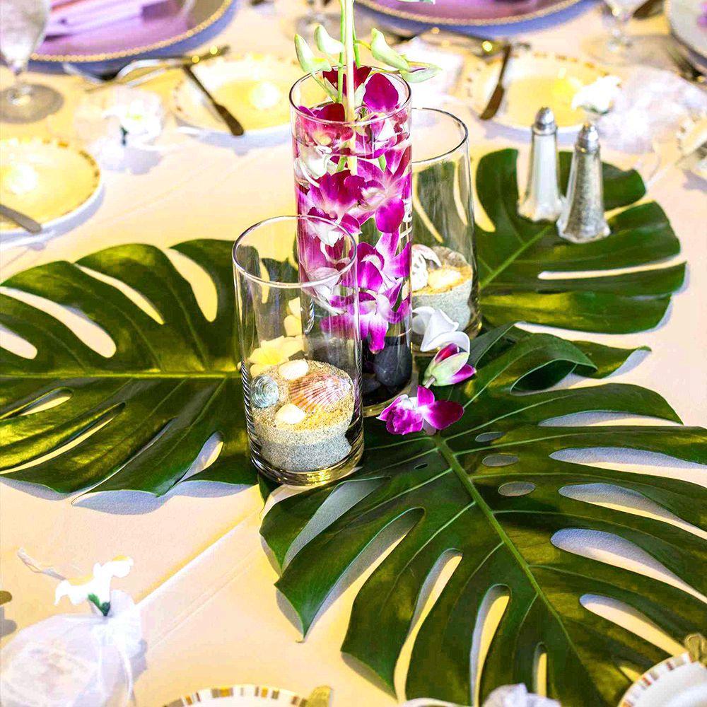 Palm Leaf & Turtle Leaf Balloon Party Decoration Set