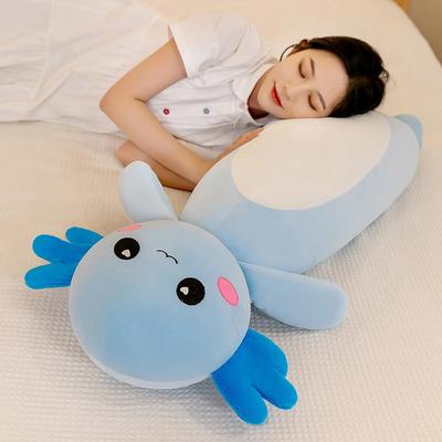 Cute Large Size Axolotl Plush Doll Pink Salamander Throw Pillow Plushie Toy Stuffed Animal Doll Valentine's Day Gift Home Decor