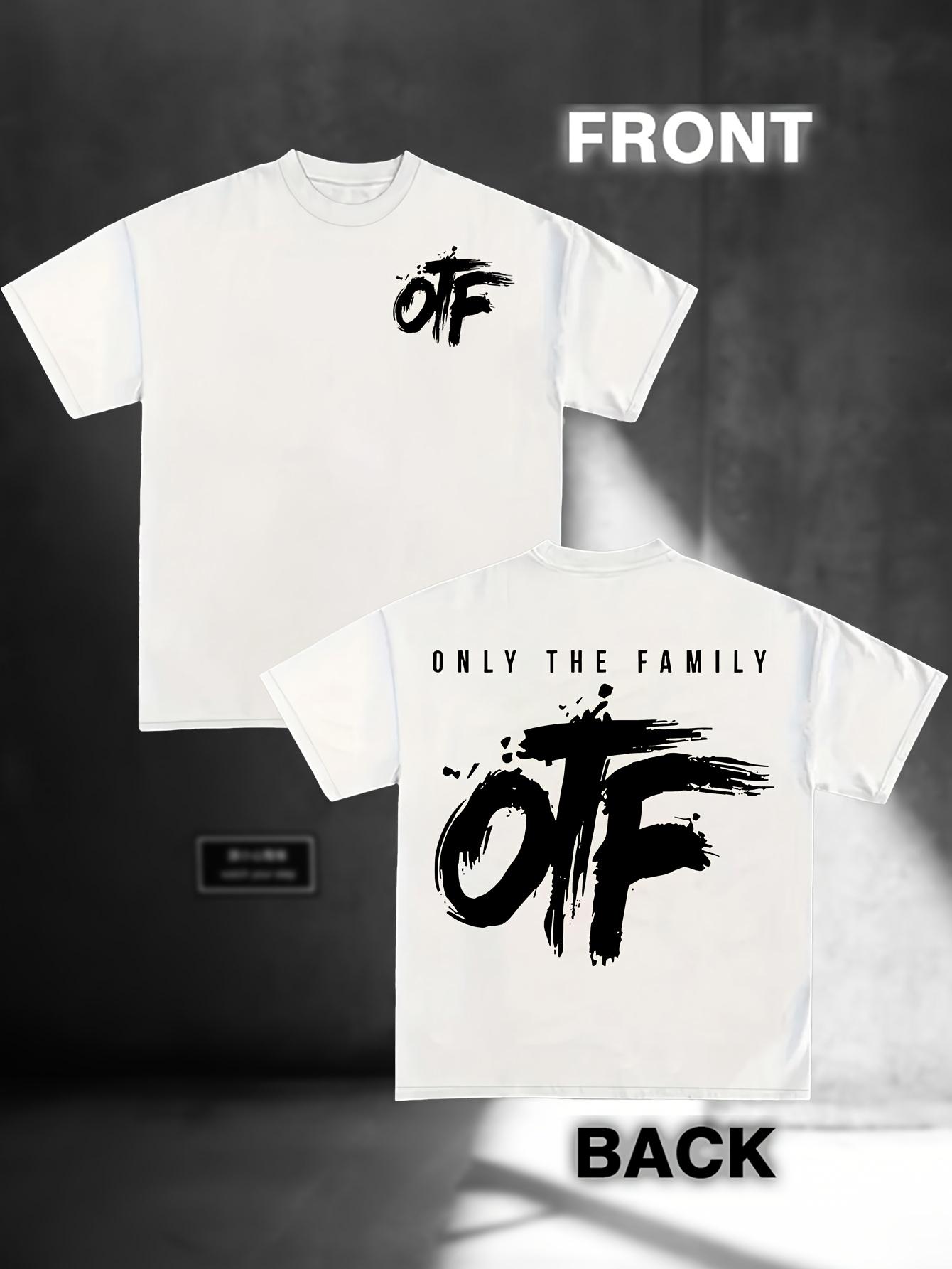 

Men S OTF Pattern T-Shirt - Family Only Design, Casual Crew Neck Short Sleeve Tee, Relaxed Fit, Perfect for Travel And Leisure S белый
