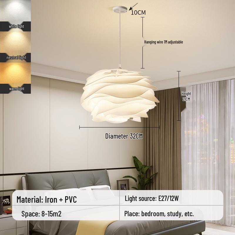 Modern Nordic Chandelier: Creative Warm Lighting for Living Room, Restaurant, Master Bedroom, and Children's Room