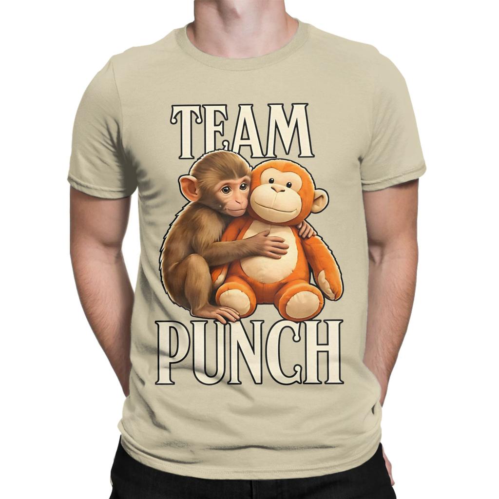 Baby Monkey Punch Funny Graphic 100 Cotton TShirt Bib Punch The Monkey Tops Tees For Unisex