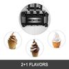 20-28L/H Soft Ice Cream Maker Commercial Countertop Tricolor 2+1 Flavors Sweet Cones Freezing Equipment Vending Machine
