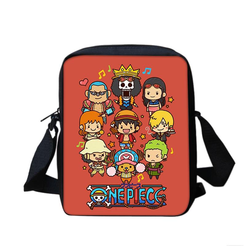 ONE PIECE Monkey D. Luffy Boy Girls Printed Shoulder Messenger Bag Handbag Phone Bag Shopping Bag for Boys Girls Best Gift