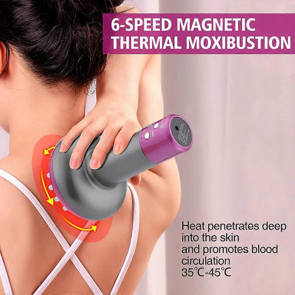 Rechargeable Guasha Massager With Heat, Body Shaping, Lymphatic Detox, Fat Burning