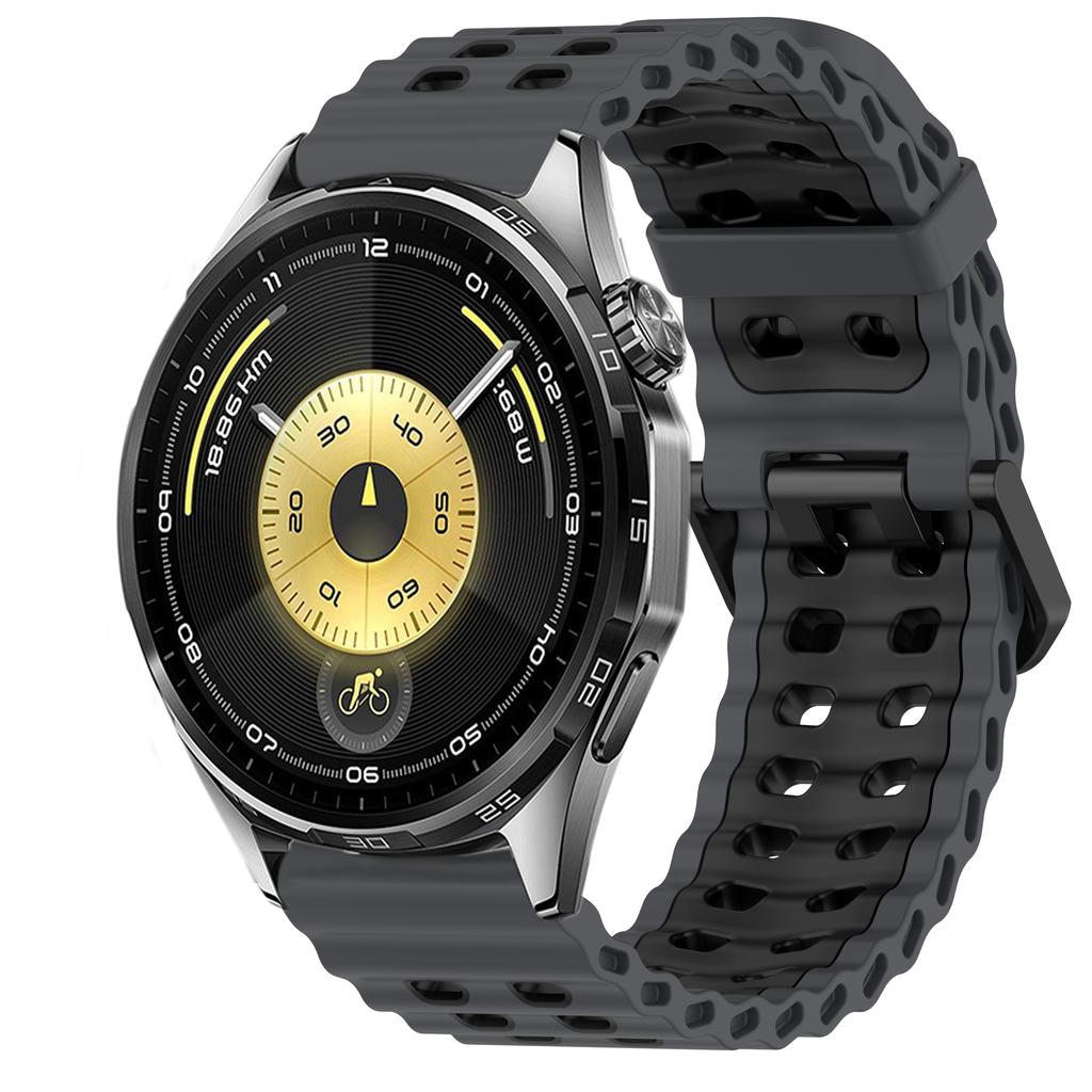 22mm Ocean Silicone Strap for Huawei Watch 5 GT6 Pro GT6 GT5-4-3-2 46mm Bracelet Wristband for Amazfit Bip 6 5 Balance 2 Correa