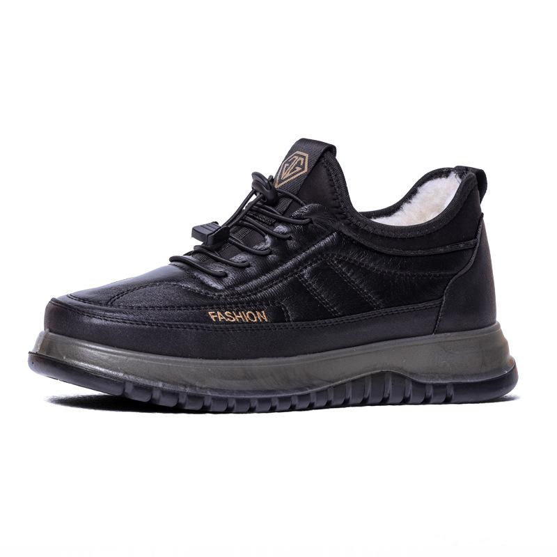 Winter Warm Snow Boots for Men Casual Lace-Up Non-Slip Sneakers Water Resistant Short Booties Men's Comfortable Faux Fur Lined Workout Walking Shoes