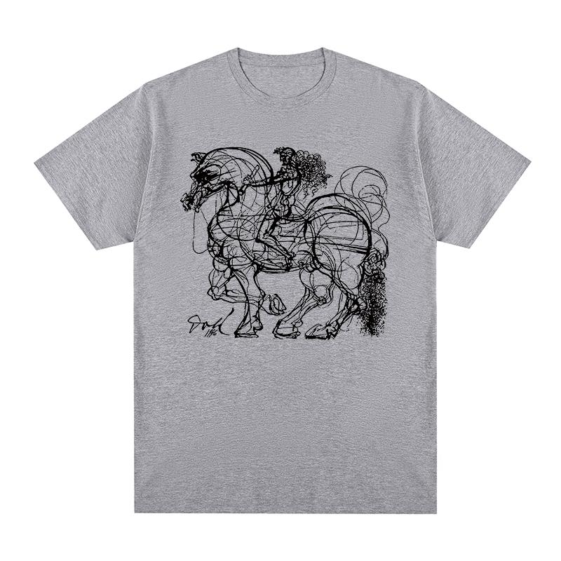 Don Quixote Vintage Tshirt Knight Picasso Art Painting Cotton Men T shirt New Tee Tshirt Womens Tops