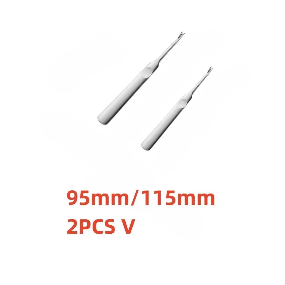 Handmade Leather Stitching Kit U+V Shaped Skiving Punching Tool with Edge Beveler for Leathercraft Projects