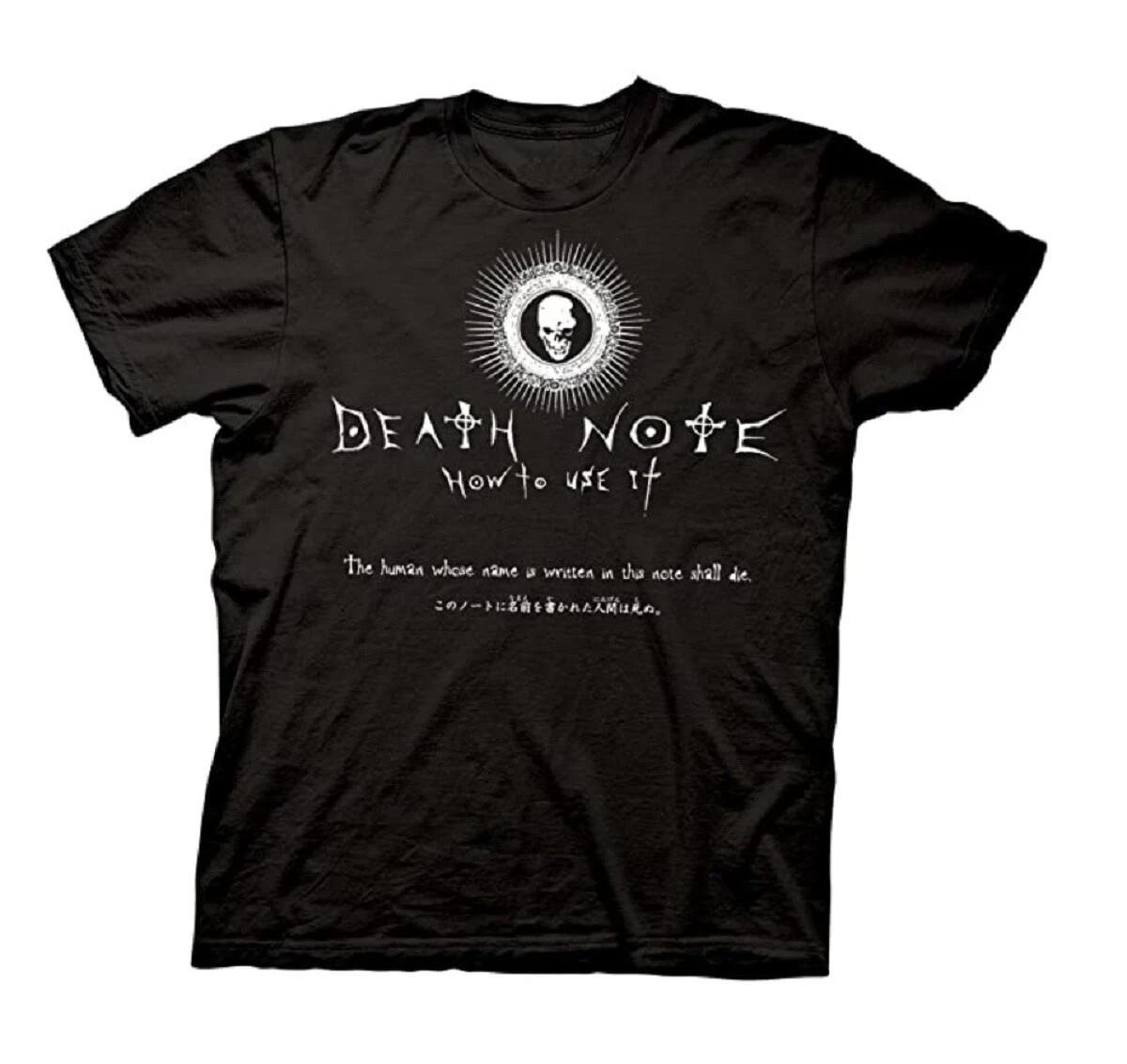 Death Note How To Use It Anime Officially Licensed Adult T-Shirt L