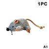 Interaktives Plüschmaus-Katzenspielzeug Realistischer wedelnder Schwanz Mit Geräusch 1/3 Stück Ungiftig für Kätzchen zum Kauen und Spielen