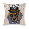 Cartoon Dog Cushion Cover Digital Print Pillowcase Decorative Car Living Room Sofa 45*45Cm