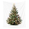 Nordic Christmas Tapestry Watercolor Christmas Tree Print Bedside Hanging Cloth Bedroom Background Cloth