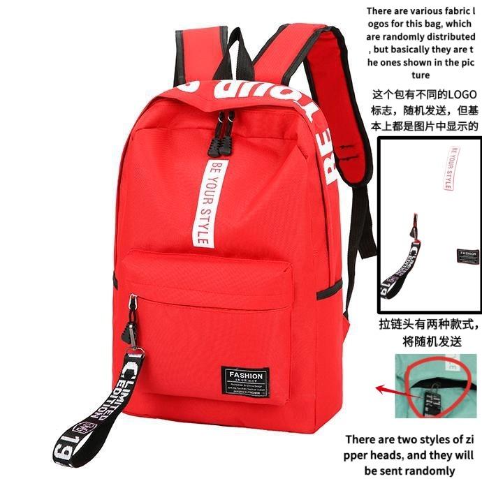 Fashi Trend Backpack Backpack for Men and Women Junior High School High School Student Bag Large Capacity Korean Versi of Th