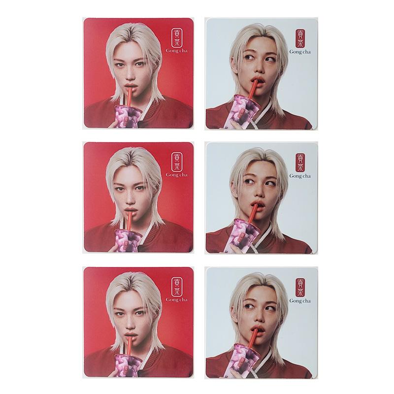 [VORBESTELLUNG] Stray Kids FELIX – Gong cha Kollaborations-Untersetzer 3Set