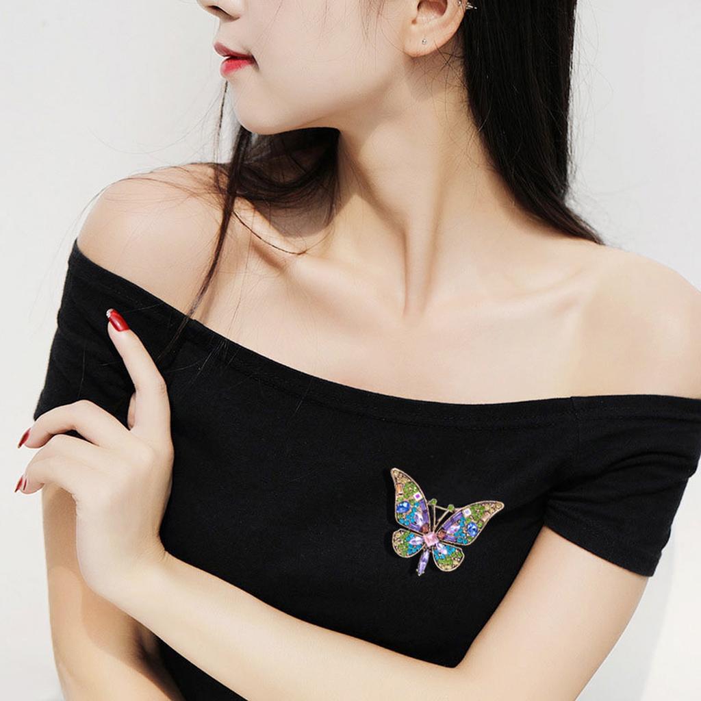 Butterfly Brooch Pin Insect Design Decorative Accessory for Jackets Dresses Coats Lapel Pins Jewelry Gift for Women
