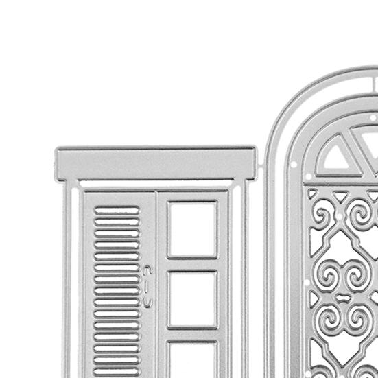 Cutter Mold, Door And Window Shape Cutting Dies, Carbon Steel Frame Template, for DIY Handmade Cards And Paper Art