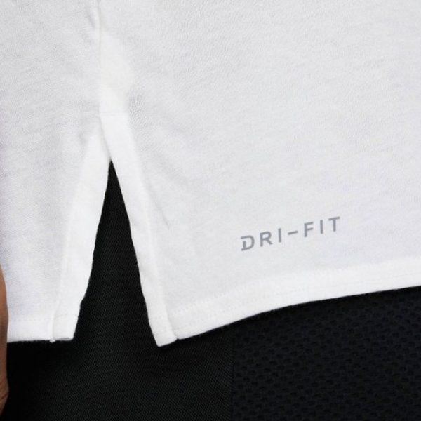 Jordan T Shirts Men's White Crew Neck Moderate Straight Fit 889714-102
