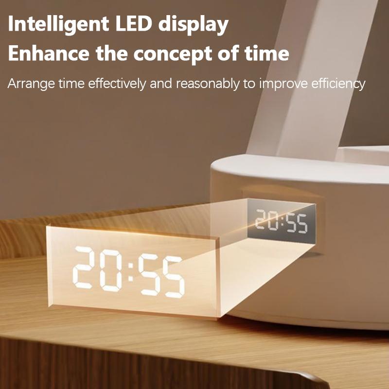 Xiaomi USB Charging Table Lamps Portable Foldable With Clock Night Lamps Energy Saving Bedroom Bedhead Study Room Reading Desk Lights