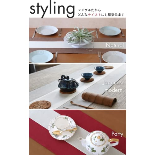 Starink Table Runner, Nordic Tablecloth, Stylish Dining Table, Korean Style Table Mat, Party, Jute, Event Decoration, 30cm X 180cm, Yellow