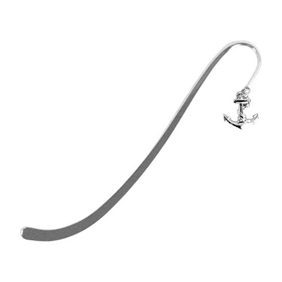 NAGAO Anchor Bookmark, Stainless Steel, Made in Japan, Mirror Finish, Transparent Packaging, 125mm, 18-8 Stainless Steel