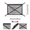 Car Roof Storage Mesh Pocket with Cross Direct Buckle - Dual Use Net for Car Roof Storage