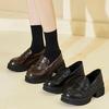 Autumn small leather shoes women's new one-pedal single shoes small height-increasing thick-soled muffin