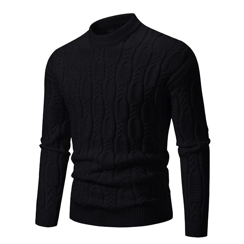 Autumn Winter Men's Crew Neck Sweater Soft Casual Sweaters for Men Autumn Classic Pullover Sweaters Mock Turtleneck Knitted Streetwear