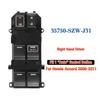 35750-SZW-J31 For Honda Step Wagon Spada RK2 / RK5,37Pin RHD Driver Side Power Window Main Switch Glass Lifter Control Button