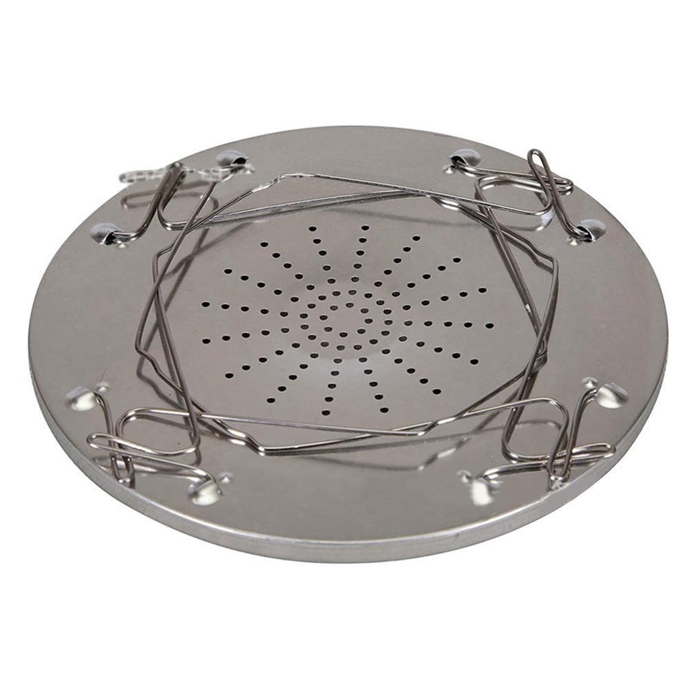 Stainless Steel 4 Slices Foldable Toaster Non-Stick Slice Bread Grills Rack Camping Equipment