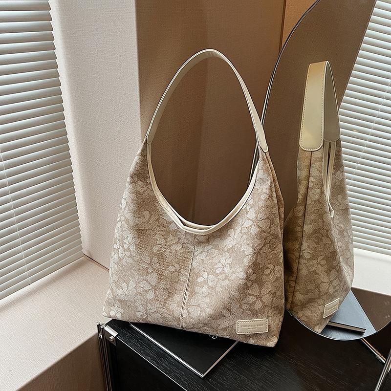 

Вместительная ретро сумка-подмышка женская осенняя новая модная изысканная сумка через плечо сумка-тоут для通勤