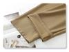 Khaki Straight-Leg Pants for Women: 2025 New Spring/Autumn Style, Casual Nine-Point Draping Suit Pants