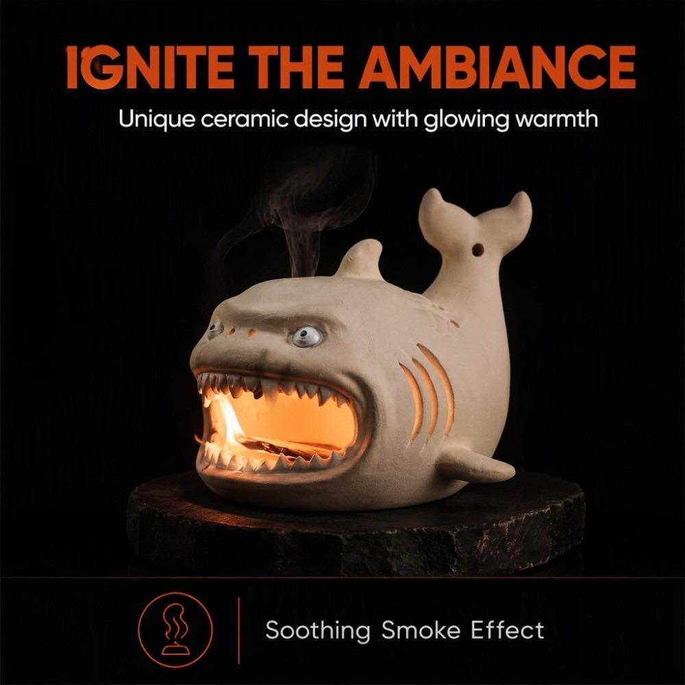 Scalding-Proof Shark Incense Holder Cartoon Shark Decor Creative Incense Box  Living Room