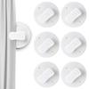 Set of 8 Smooth Bath Curtain Clamps Rusts Resistant Drapery Clips Easy Operations Prevents Tearing Bathroom Essential