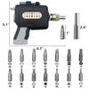 16 in 1 Verstellbarer Ratschenschraubendrehersatz Magnetische Nussdreherwerkzeuge Multifunktionale Elektronikreparatur Hand-Schraubwerkzeuge