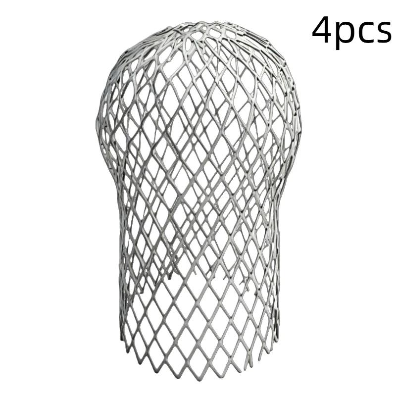 Reusable Gutter Leaf Filter 1/2/4Pcs Stainless Steel Mesh Guard Rustproof Debris Mud Trap for Outdoor Roof Drain Pipe