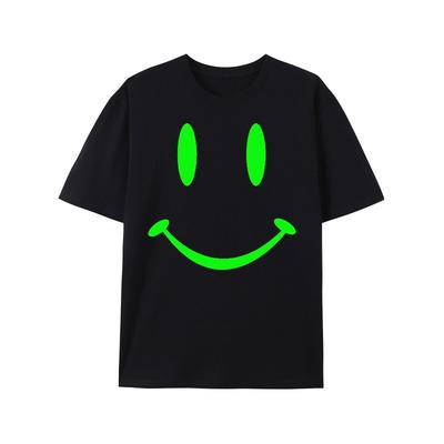 Taglie europee Payeah T-shirt da uomo Retro Happy Hardcore Smile Raver Stampa Luminescente al Buio